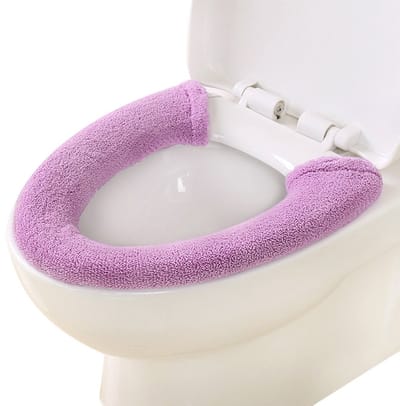 Dailygoods- Toiletbril Warm - Toiletbrilhoes - Universele Toiletbril - Wasbaar - Hoogwaardige Fleece - Eenvoudig te Installeren - Toiletseatcover