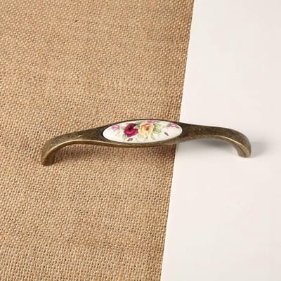 Dailygoods- Ladehandvatten Antiek Brons - Kastgrepen Vintage - Keukenkast Handvatten - Rozenbloem Motief - Eenvoudig te Installeren - Veelzijdige Toepassingen