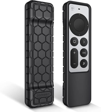 Beschermhoes voor Apple TV 4K en HD Siri Remote - Lichtgewicht silicone, schokbestendig en antislip, zwart