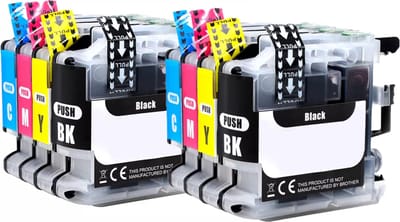 Huismerk geschikt voor Brother LC-123 XL Inktpatronen (8X) - DCP/MFC - J552DW - J4110DW - J4410DW - J4610DW - J6720DW - J6920DW