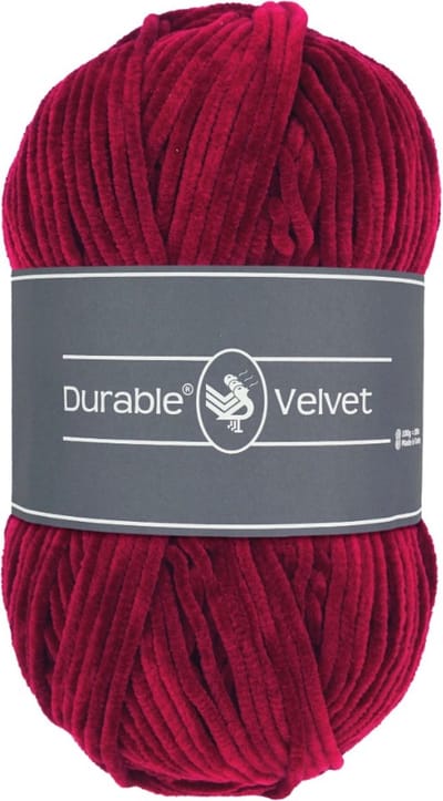 Durable Velvet - 222 bordeaux - Chenille Garen
