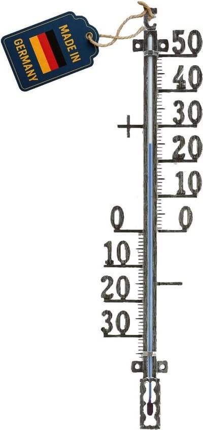Analoge Binnen- en Buiten-thermometer Model Oude Tin Weerbestendig