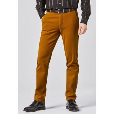 Meyer Broek Bonn Super-Stretch Luxury Heavy Twill Organic Cotton Dark Ocher / male