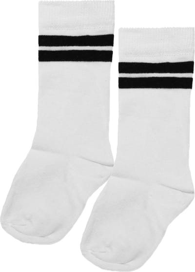 iN ControL 2pack Kneesocks STRIPE white 19/22