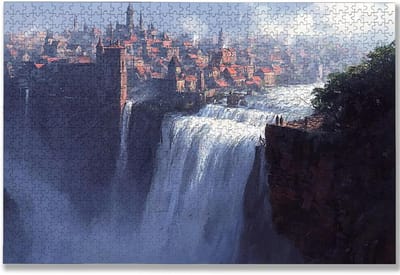 Houten Legpuzzel - Landschap Puzzel - Ontspanning Thuis - Letters op Rug - 4000 Stukjes - Meerkleurig