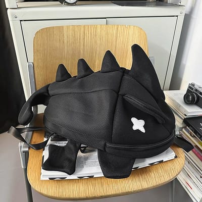 Dinosaurus Monster Rugzak Mannelijke en Vrouwelijke Haai Student Schooltas Grappige Dieren Tas Rugzak . beige