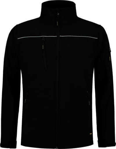 Tricorp soft shell jack - Workwear - 402006 - zwart - maat L