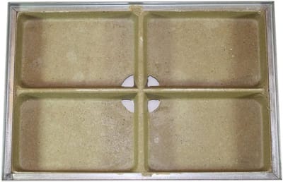 Polymeerbeton bodemplaat met stalen frame 100x50 cm voor afwatering