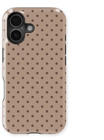 Polka Dots Hoesje geschikt voor iPhone 16 | Geschikt Voor Mag | Stippen Design Backcover geschikt voor iPhone 16 Sandstone Dots