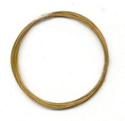 Metaaldraad nylon coating goudkleur 0.4 milimeter 4 Meter 10829-4002