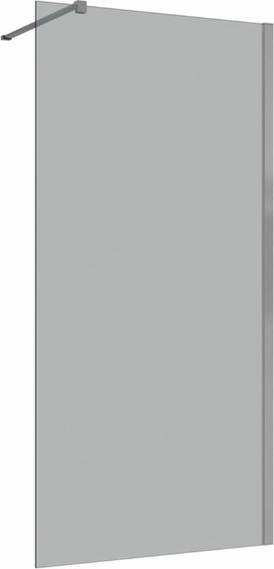 Inloopdouche 30x200 8mm Nano glas chroom serie Silvio Rookglas