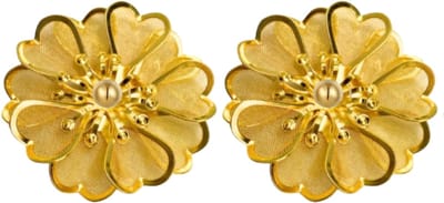 Schoenclips- bloem -goud- geel - Schoen versiering-Charme Bijoux
