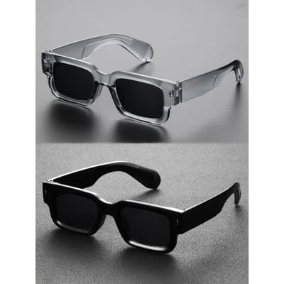 1 STuks Voor Alle Geslachten Vierkant TR90 Frame Trendy Klassieke Zonnebril Voor Buitenreizen UV-bescherming Accessoires Hoge Kwaliteit
