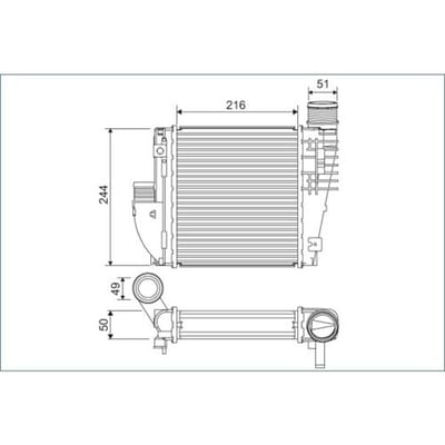 InlaatluchtRadiator VALEO 822927