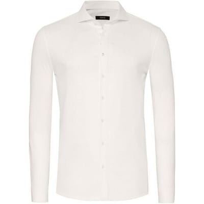 Desoto Luxury Overhemd Uni Luxury Jersey Off White / male