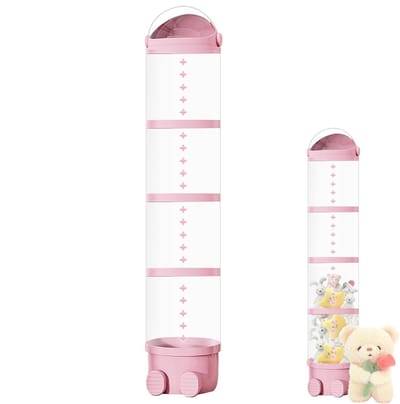 Transparante Opbergtube voor Knuffels - 3-Laags Stabiele Opbergbox voor Speelgoed - 130x28x28 cm