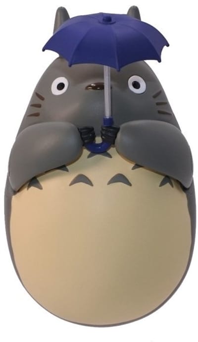 My Neighbor Totoro Round Bottomed Figurine Big Totoro met leaf 7 cm Beeld