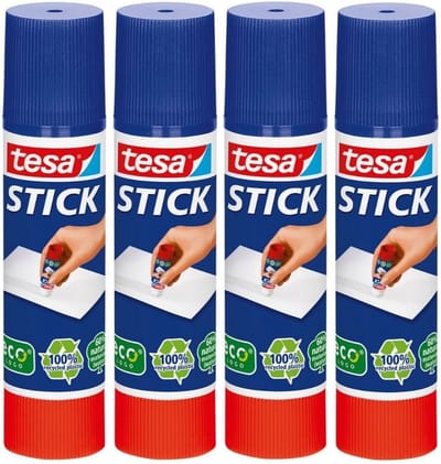 6x Tesa lijmstift 10 gram - Hobbymateriaal/knutselbenodigdheden - Lijmstiften - Plakken/lijmen - Knutselen - Knutsellijm voor kinderen/jongens/meisjes