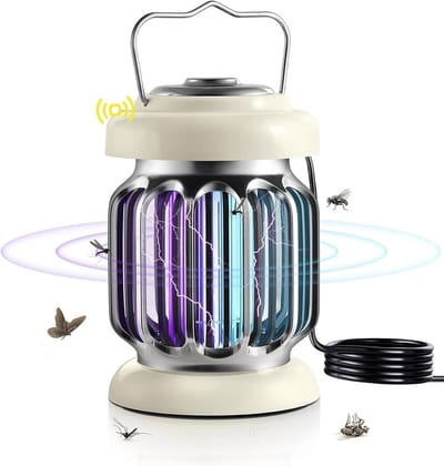 Hybrid Spectrum Dag/Nacht Schakelaar Muggenlamp Vliegenlamp Insectenlamp Elektrische Vliegenvanger Insectenlamp Muggenlamp Insectenverdelger voor Binnen- en Buitengebruik met Lichtsensor