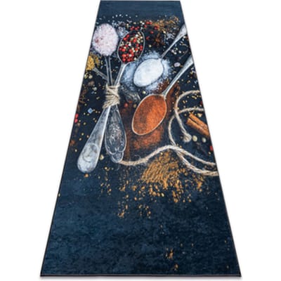 Kleden Rugsx ANDRE 9002 tapijt wasbaar lepels, specerijen keuke 80x200 cm