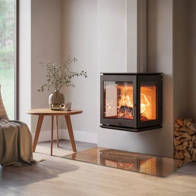 Coloray Vloerplaat Houtkachel - Vloerplaat Openhaard - 120 cm x 60 cm - Houtkachel Accessoires - Bruin Vloerplaat Kachel - Plaat Kachel - Plaat voor Onder Houtkachel - Open Haard Accessoires - Onderplaat