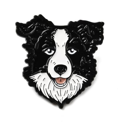 Pin bordercolli, hond, huisdier, enamel pin, broche, kledingspeld