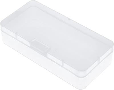 Plastic Opbergdoos 2 Delen 10 Cm X 20 Cm - Transparante Digitale Elektronische Opbergruimte met Flipdeksel en Waterdichte Bescherming