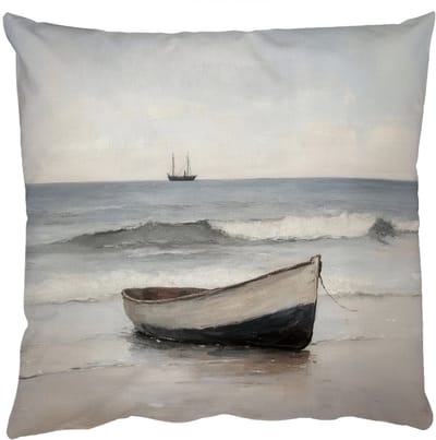 Sierkussens - Kussentjes Woonkamer - 50x50 cm - Roeiboot - Zee - Horizon