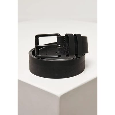 Urban Classics Immitatieleren basic riem Unisex Riem - zwart - S-M