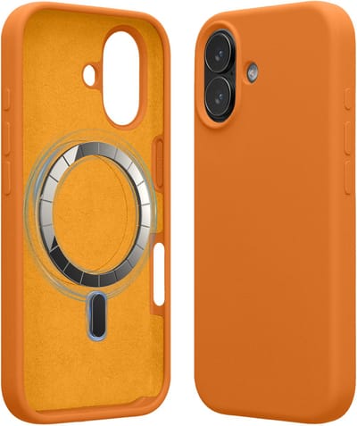 kwmobile telefoonhoesje geschikt voor Apple iPhone 17 - Hoesje met magneet compatibel met MagSafe - Smartphone case in fruitig oranje