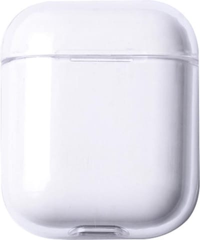 KELERINO. Plastic Hard Case Cover Hoesje geschikt voor Apple Airpods 1 & 2 - Transparant