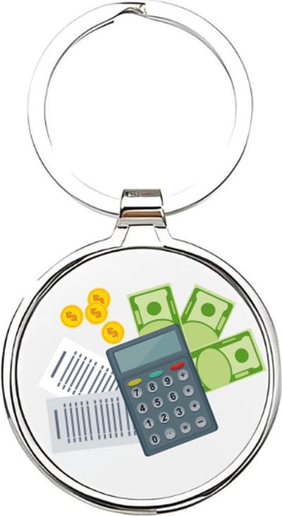 Akyol - Bankier Sleutelhanger - accountmanager - De beste accountmanager - Accountant - bank - geldhandelaar - bankdirecteur - boekhouder - salesmanager - ondernemer - investeren - beleggen - geld - administratief medewerker - 4 x 7,5 CM