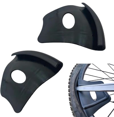 Velgbeschermers Motorbanden - Bandengereedschap Set - Banden Wisselen - Dubbelwandige Kralen - 2 Stuks - Zwart