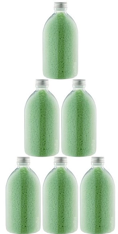 Badkaviaar Eucalyptus - 400 gram - Fles met aluminium dop- set van 6 stuks - bad parels voor in bad