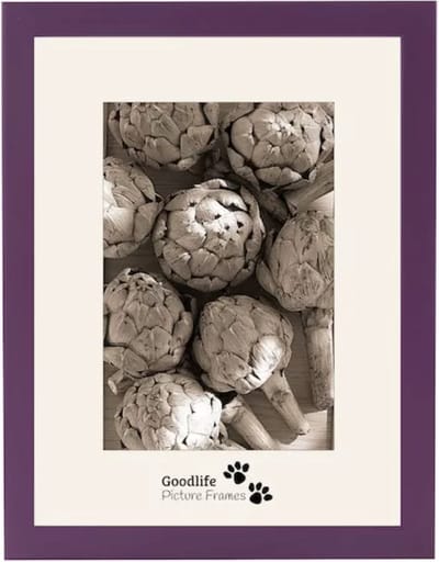 Houten Fotolijst Anitra Paars - 50x75 - Helder glas - 18 mm breed profiel - Goodlife Picture Frames