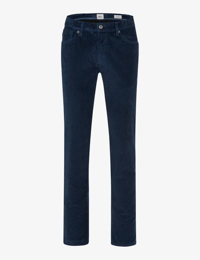 straight fit corduroy broek van katoenmix model 'Mythos Flex Cord'