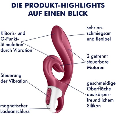 Satisfyer 'Love Me', 22 cm, 2 motoren, flexibele, ergonomische clitoris-stimulator