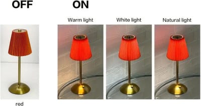 Bovista Nachtlampje - Volwassenen - Kinderen - Slaapkamer - Baby - Nachtlamp - Leeslamp - Slaapkamer - Rood