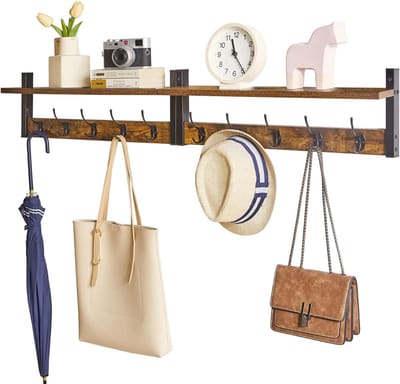 DailySupplies® Wandkapstok met Hoedenplank - Kapstok - Wandplank