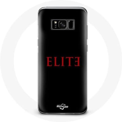 Coque - Elite - Samsung Galaxy S8 Plus - Logo Rouge - Fond Noir - Rigide noir