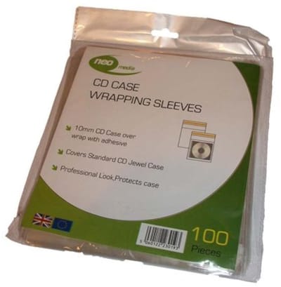 Dailygoods- CD Hoes 100 Stuks - Zelfklevende Cellofaan Hoezen - CD Hoesjes - CD Opbergsysteem - Duurzaam - Bescherming - Cd Verpakking
