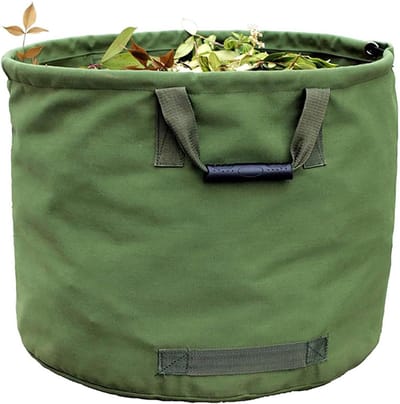 Tuinafvalzak - Opvangzak Gazon - Tuin Opruimen - Zwaar Canvas Materiaal - 125 Liter - Groen