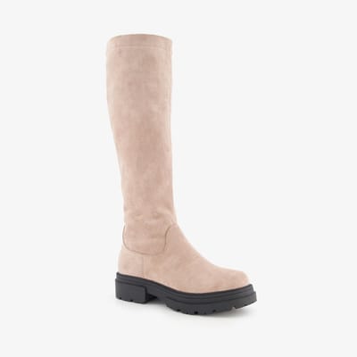 Blue Box hoge dames boots beige - Maat 37