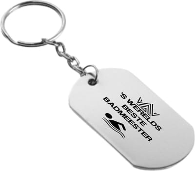 Akyol - 's werelds beste badmeester sleutelhanger - Badmeester - badmeesters - zwemmen - zwemdiploma - cadeau - kado - gift - geschenk - vaderdag - lifeguard - 54 x 29mm
