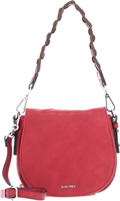 SURI FREY Handtas Schoudertas Luzy Flap Pocket Red Rood