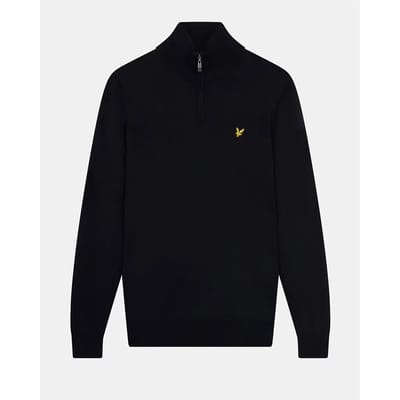 Lyle and Scott Golf Core 1/4 Zip Merino Mix Trui Heren Donkerblauw 2XL