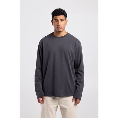 America Today Luuk Washed Black Maat: S | Basic T-Shirts Outlet | Heren | Zwart