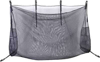 Opbergnet Zwembad - Net Organizer - Zwemspullen Opbergen - Sneldrogend Gaas - 158x100x40cm - Zwart