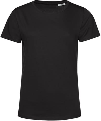 B&C Dames/dames E150 Organic T-Shirt met korte mouwen (Zwart)