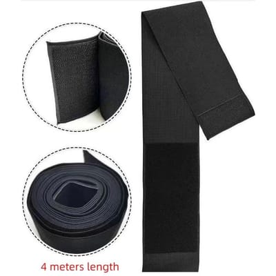 Wikkelen Dunne Taille Plus Buikband Perfect Voor Lichamelijke Activiteit Fitness Training Elastisch Verband Voor Yoga Training Taille Versmalling black